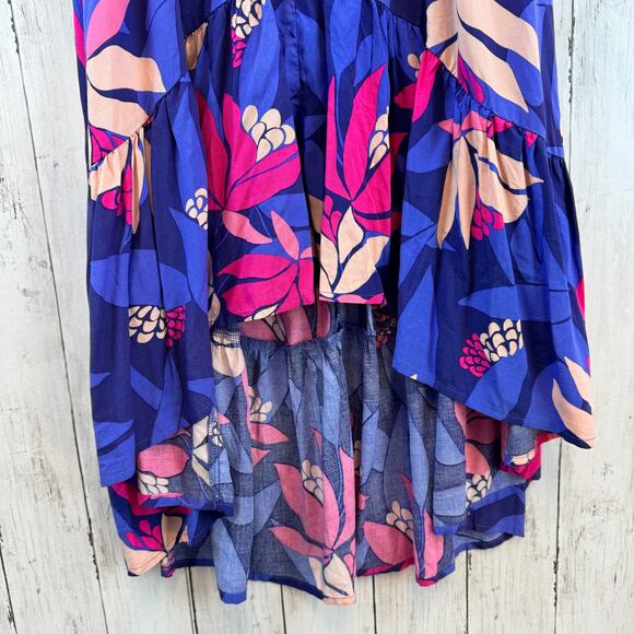 Anthropologie Abel the Label Santa Cruz Floral High Low Maxi Dress  Size XS - Picture 7 of 15